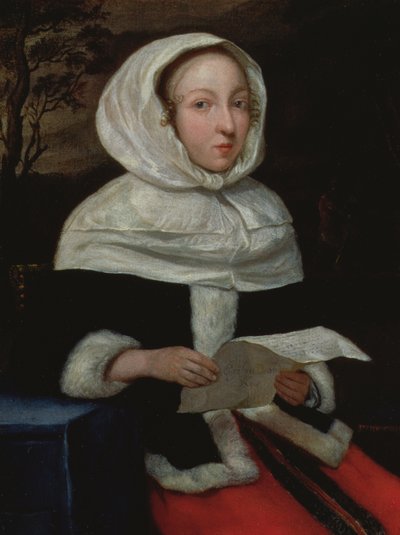 手紙を読んで座っている女性の肖像画 作： Eglon van der Neer