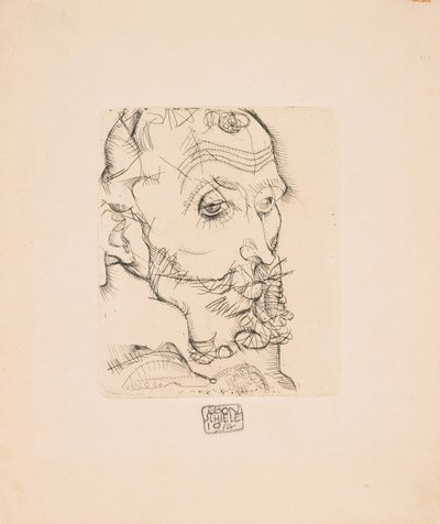 フランツ・ハウアーの肖像 作： Egon Schiele