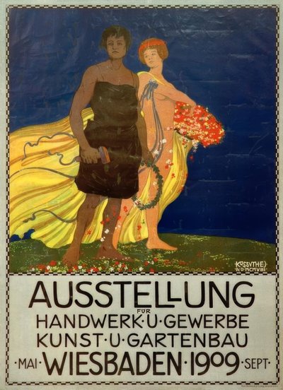 工芸品、芸術、園芸のための展覧会、ヴィースバーデン 作： Egon Josef Kossuth