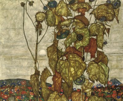 秋の太陽 作： Egon Schiele