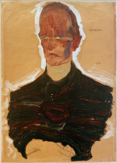 博士の肖像オスカー・レイチェル 作： Egon Schiele