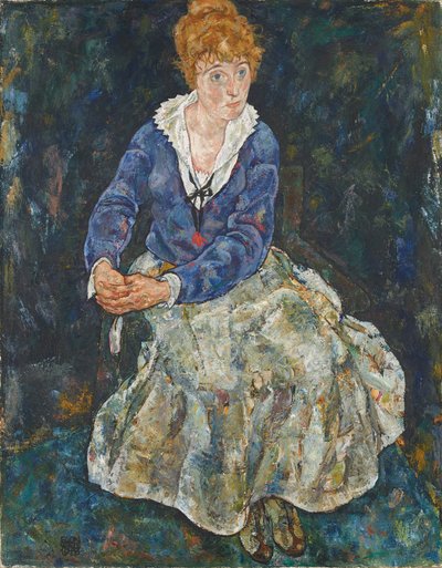 アーティストの妻、エディット シーレの肖像 作： Egon Schiele