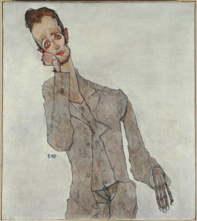 画家カール・ザコフセクの肖像 - 画家カール・ザコフセクの肖像 作： Egon Schiele