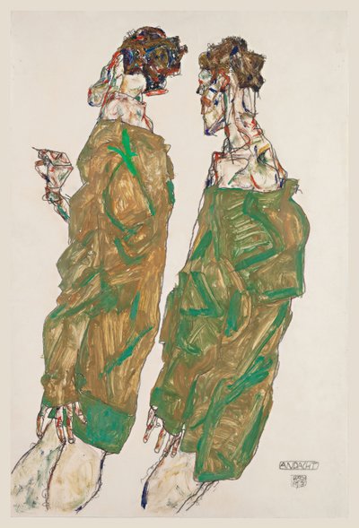 献身、1913 作： Egon Schiele