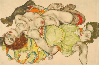 女性の恋人 作： Egon Schiele