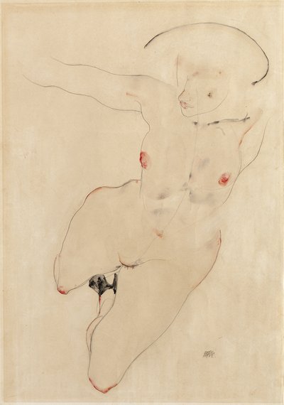女性のヌード、1912 作： Egon Schiele