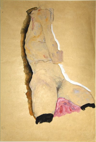 女性の胴、1911年。 作： Egon Schiele