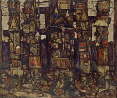森の祈り、1915年。 作： Egon Schiele