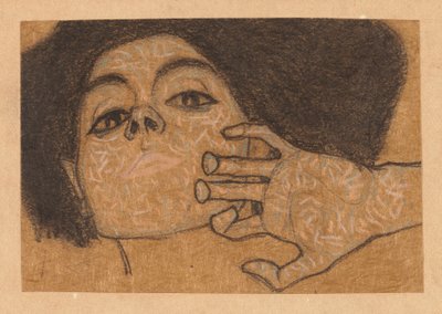 女性の頭 作： Egon Schiele