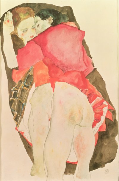 恋人たち 作： Egon Schiele