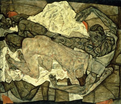 恋人 作： Egon Schiele