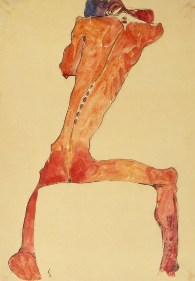 マンネルッケンハウト（鉛筆と水彩） 作： Egon Schiele