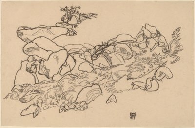 渓流 作： Egon Schiele