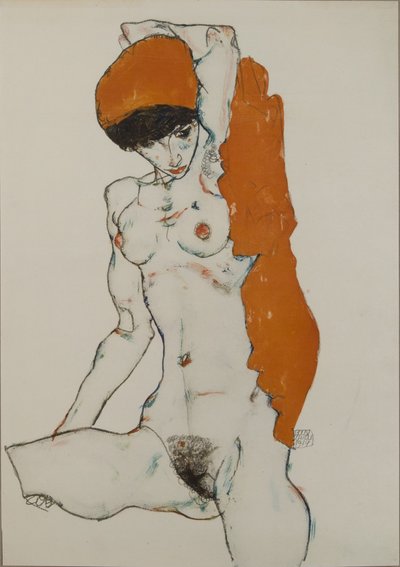 ヌード、1914 作： Egon Schiele