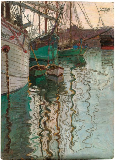 トリエステ港、1907 作： Egon Schiele