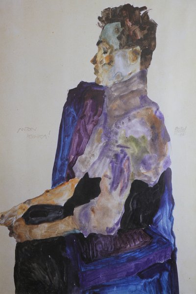 アントン・ペシュカの肖像、1911年。 作： Egon Schiele