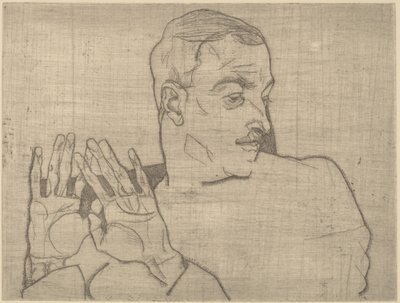 アーサー・レスラーの肖像 作： Egon Schiele