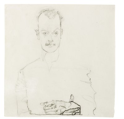 アーサーレスラーの肖像、1910 作： Egon Schiele