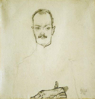アーサーレスラーの肖像、1910 作： Egon Schiele