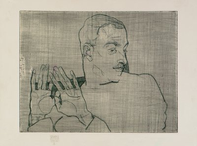 アーサーレスラーの肖像、1914年 作： Egon Schiele
