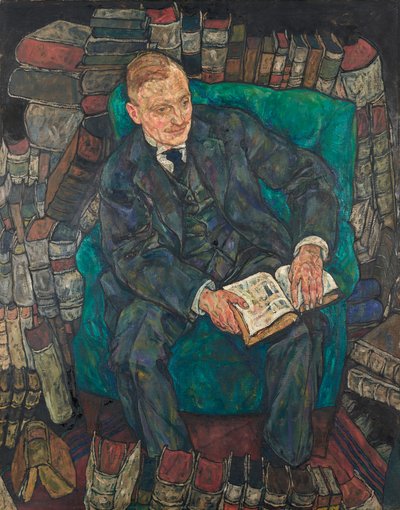 ヒューゴ・コラー博士の肖像、1918 年。 作： Egon Schiele