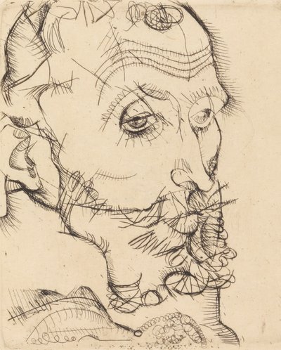 フランツ・ハウアーの肖像、1914年。 作： Egon Schiele