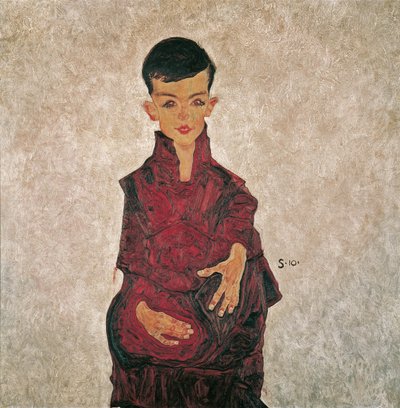 ハーバート・ライナーの肖像、1910年。 作： Egon Schiele