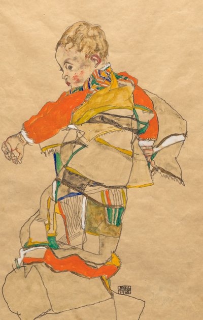 子供の肖像（アントン・ペシュカ・ジュニア） 作： Egon Schiele