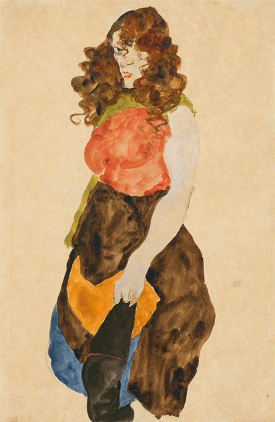 売春婦 (Dirne) 作： Egon Schiele