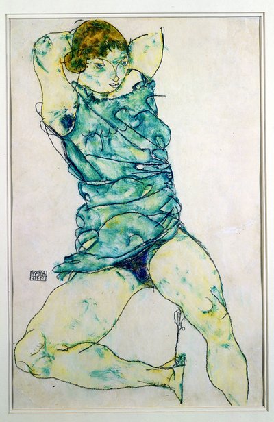 リクライニングガール 作： Egon Schiele