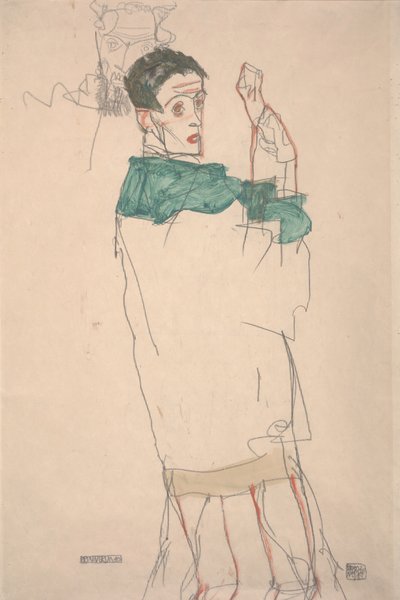 想起 作： Egon Schiele