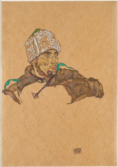 ロシア人捕虜、1915年。 作： Egon Schiele