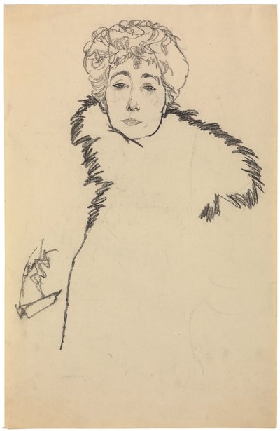 セリーナレデラー、1917年 作： Egon Schiele