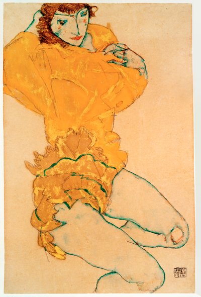 女を脱がす【おんなをぬがす 作： Egon Schiele