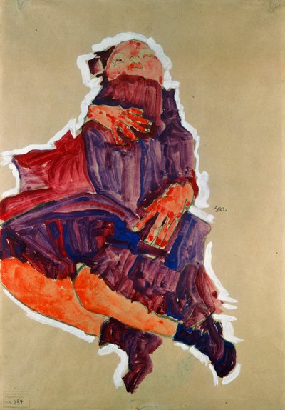 眠れる子1910 作： Egon Schiele