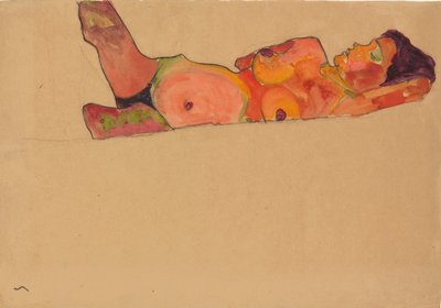 眠れる森の少女1910 作： Egon Schiele