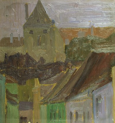 家の研究 作： Egon Schiele