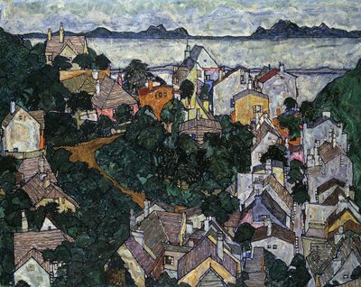 夏の風景。 1917年の夏の風景 作： Egon Schiele
