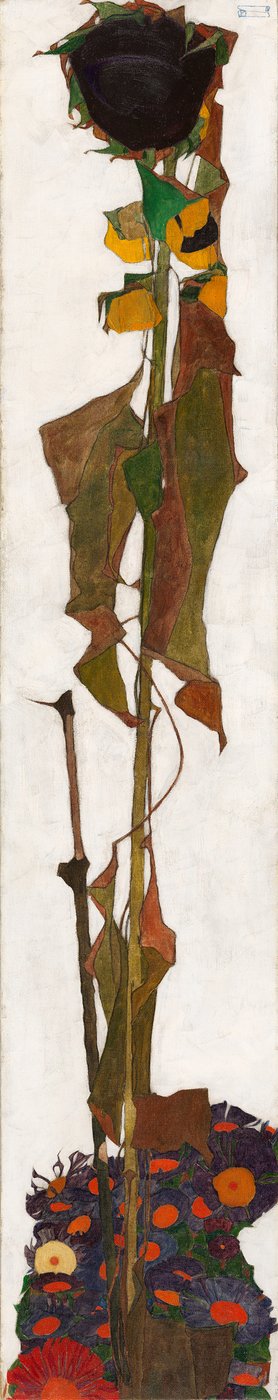 ひまわり、1909-1910。 作： Egon Schiele