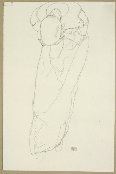 修道士、1914 作： Egon Schiele