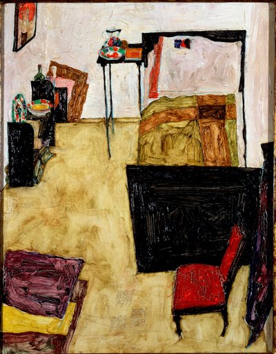 ノイレンバッハの芸術家の部屋。エゴンシーレの絵画 作： Egon Schiele