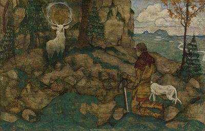 セントヒューバートのビジョン、1916年 作： Egon Schiele