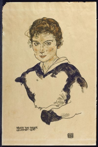 不明な画像 作： Egon Schiele