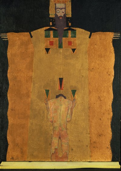 ヴォルゴットヴァータークニーエンダージャングル、1908年 作： Egon Schiele