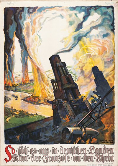 第一次世界大戦のプロパガンダ ポスター 作： Egon Tschirch