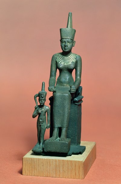 イシスとホルスの置物（ブロンズ） 作： Egyptian