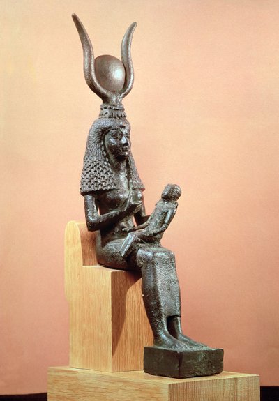 乳児ホルス（青銅）を授乳しているイシス 作： Egyptian