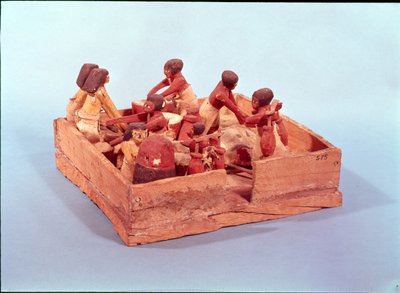 8桁のキッチンシーン、Beni Hasan（木） 作： Egyptian