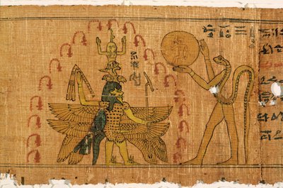 マジックパピルス、後期王朝、プトレマイオス朝時代（紀元前332〜30年） 作： Egyptian