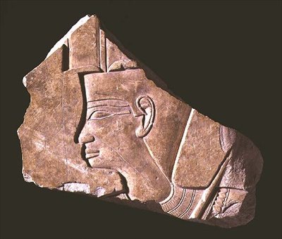 ネベペトル・メントゥホテップ王を描いたレリーフ、中王国時代、紀元前2040～2021年頃（石灰岩） 作： Egyptian 11th Dynasty